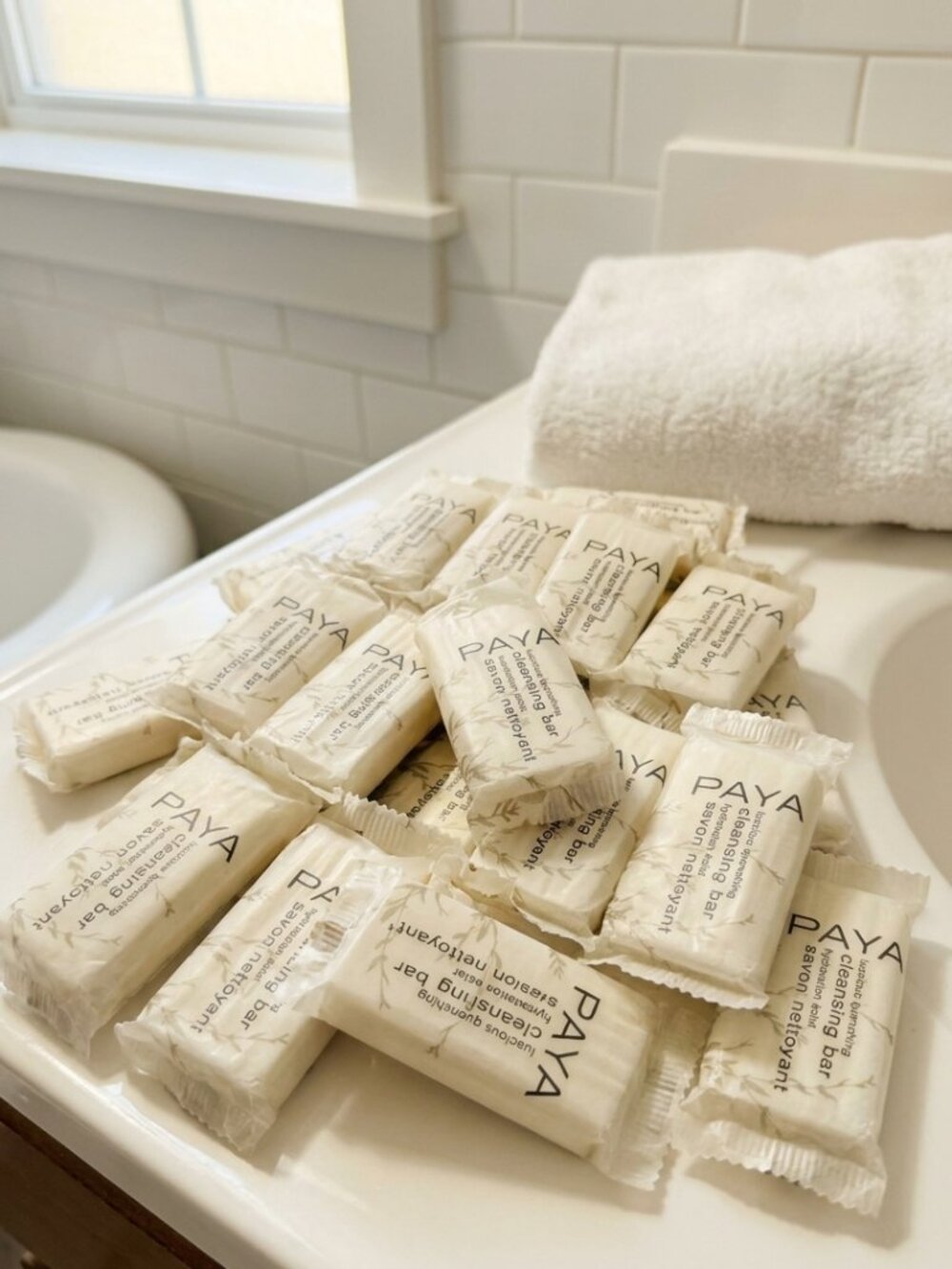 Lot of 25 PAYA Hotel Cleansing Bars | Travel Size | Guest Bathroom Essentials